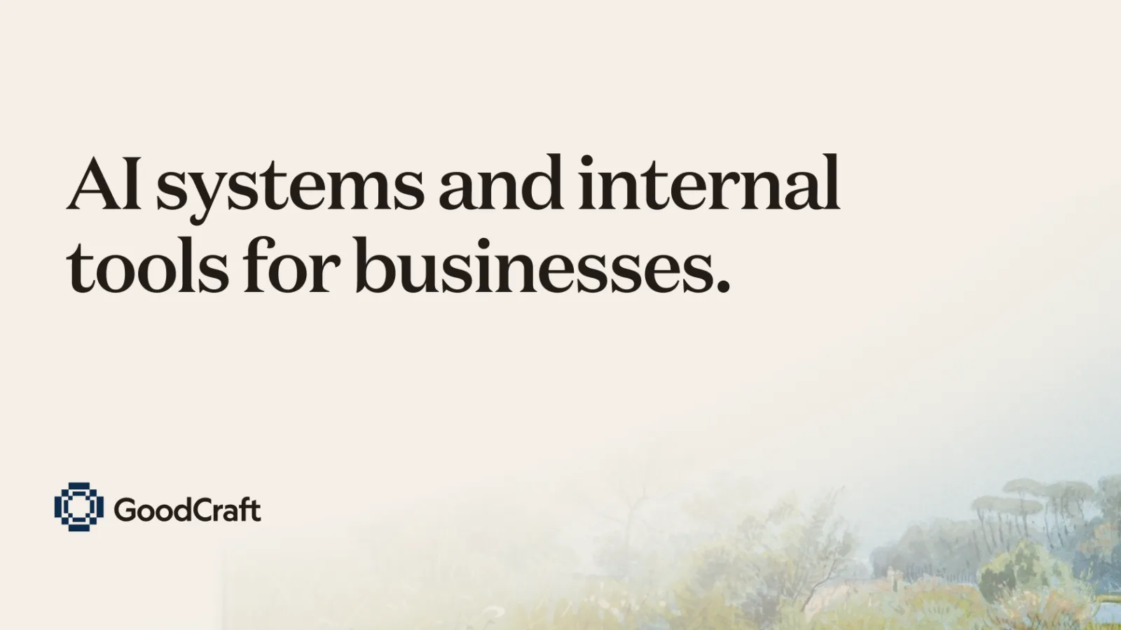 GoodCraft Consulting — make better technology decisions